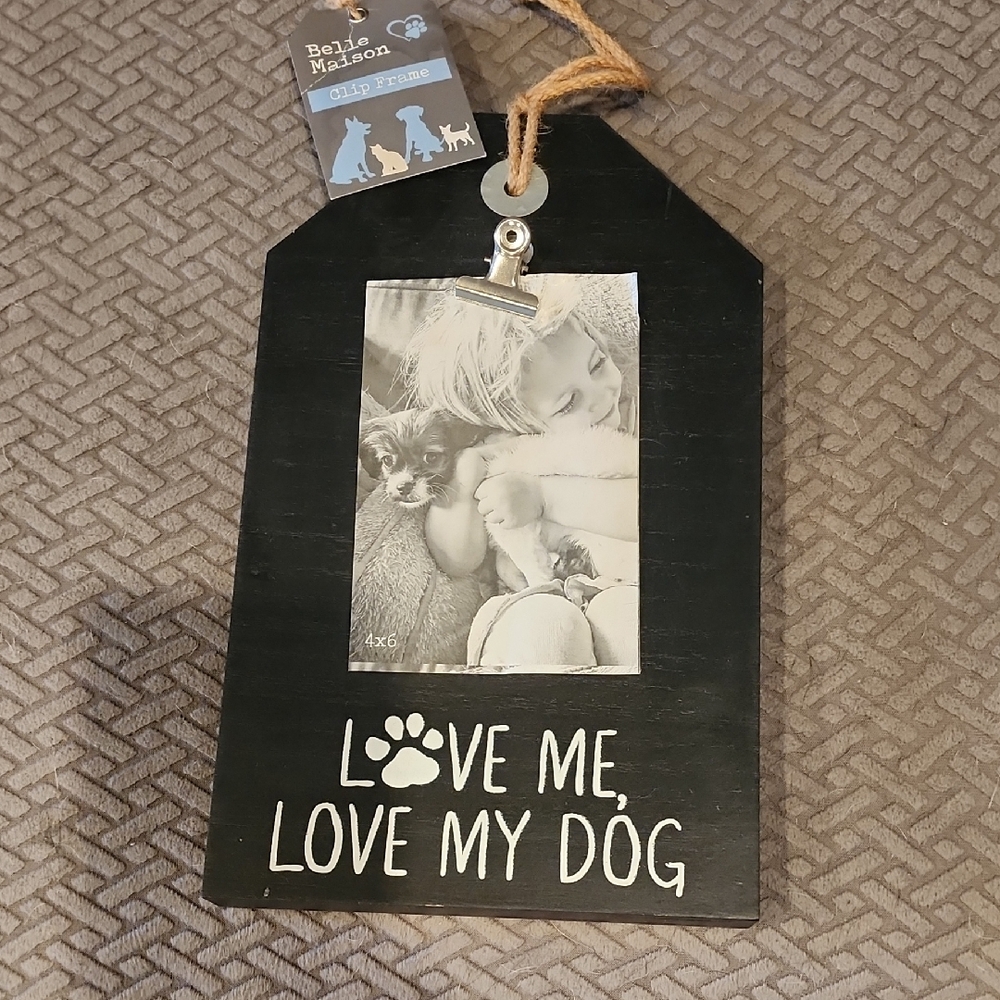 Belle Maison Black Dog Photo Frame